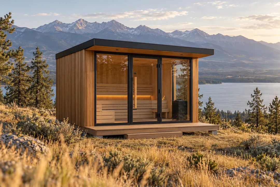 Edgewater cabin sauna by Columbia Sauna Co.
